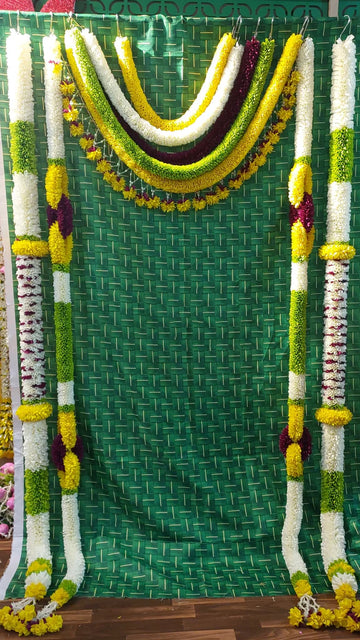 Yellow Purple Cloth Entrance Set