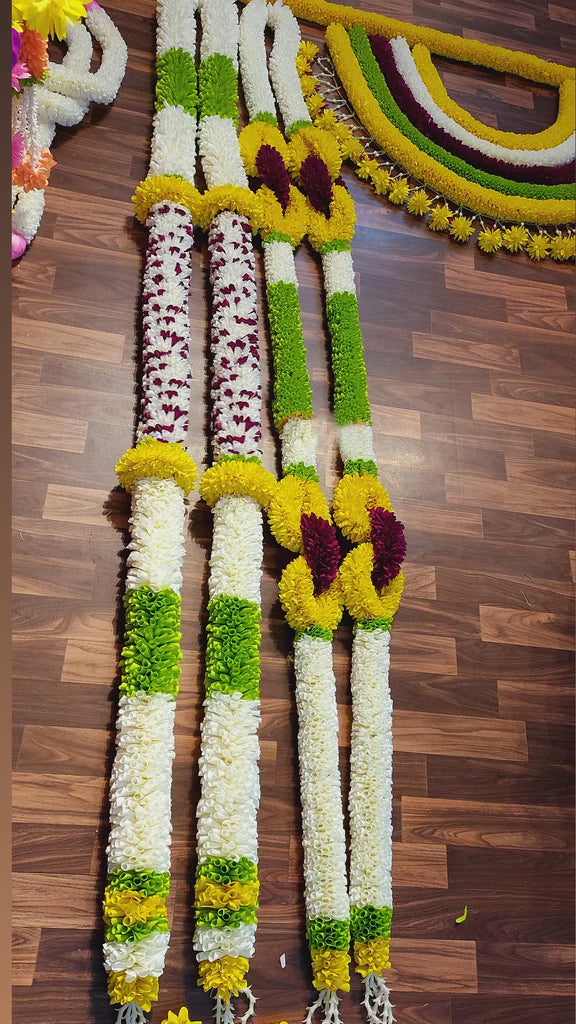 Yellow Purple Cloth Entrance Set