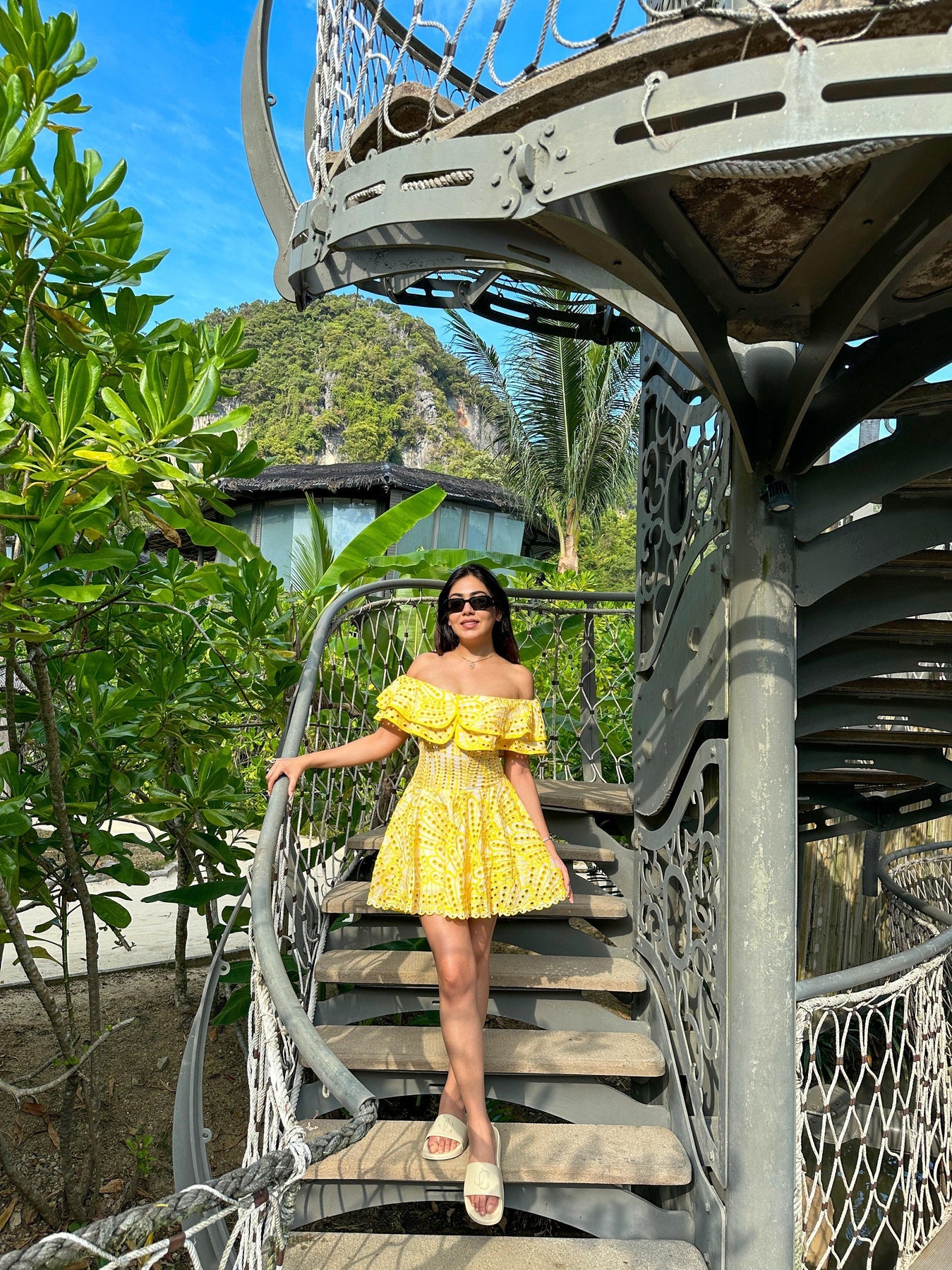 Yellow summer dress