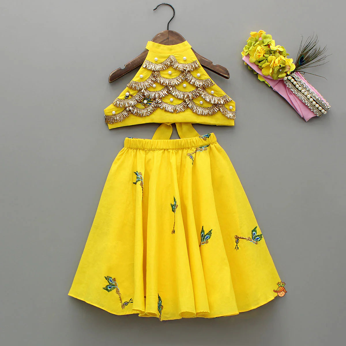 Haldi outfit for little girl
