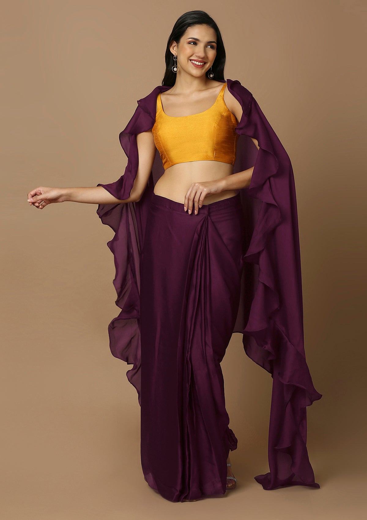 Silk blouse with back hook closure