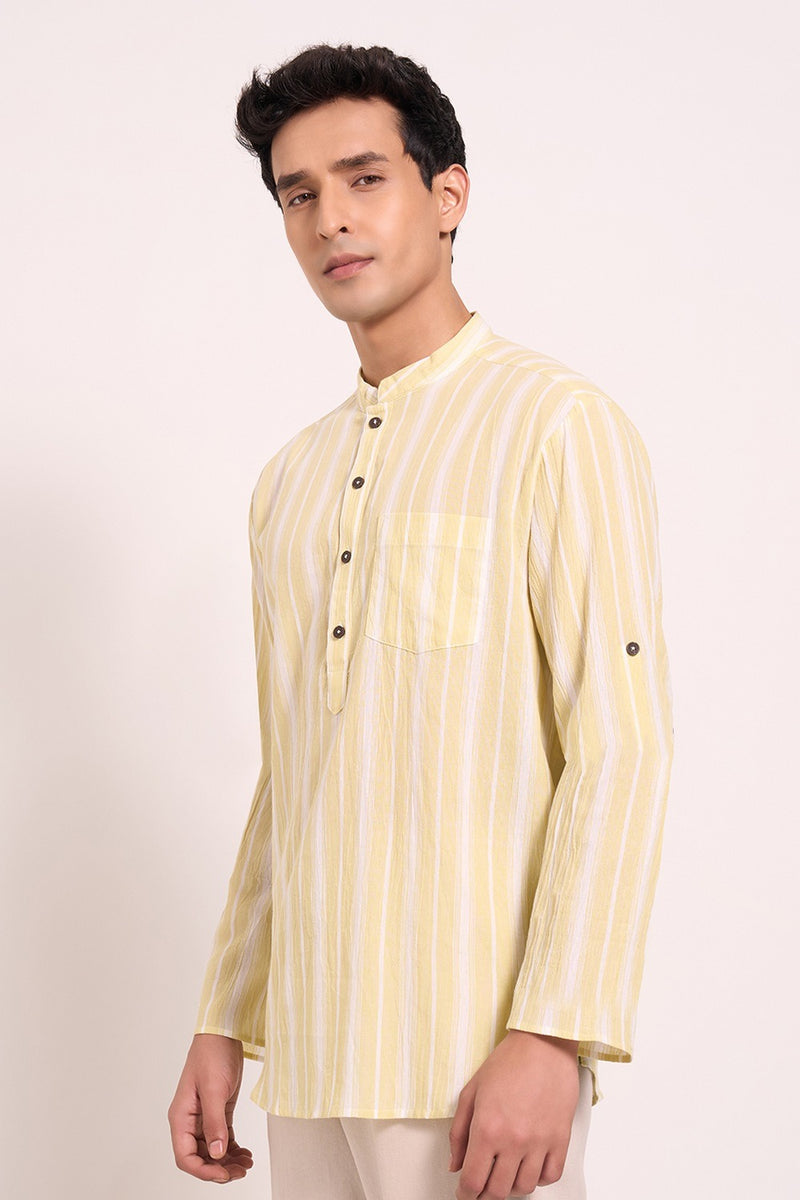 Men's casual kurta with full sleeves
