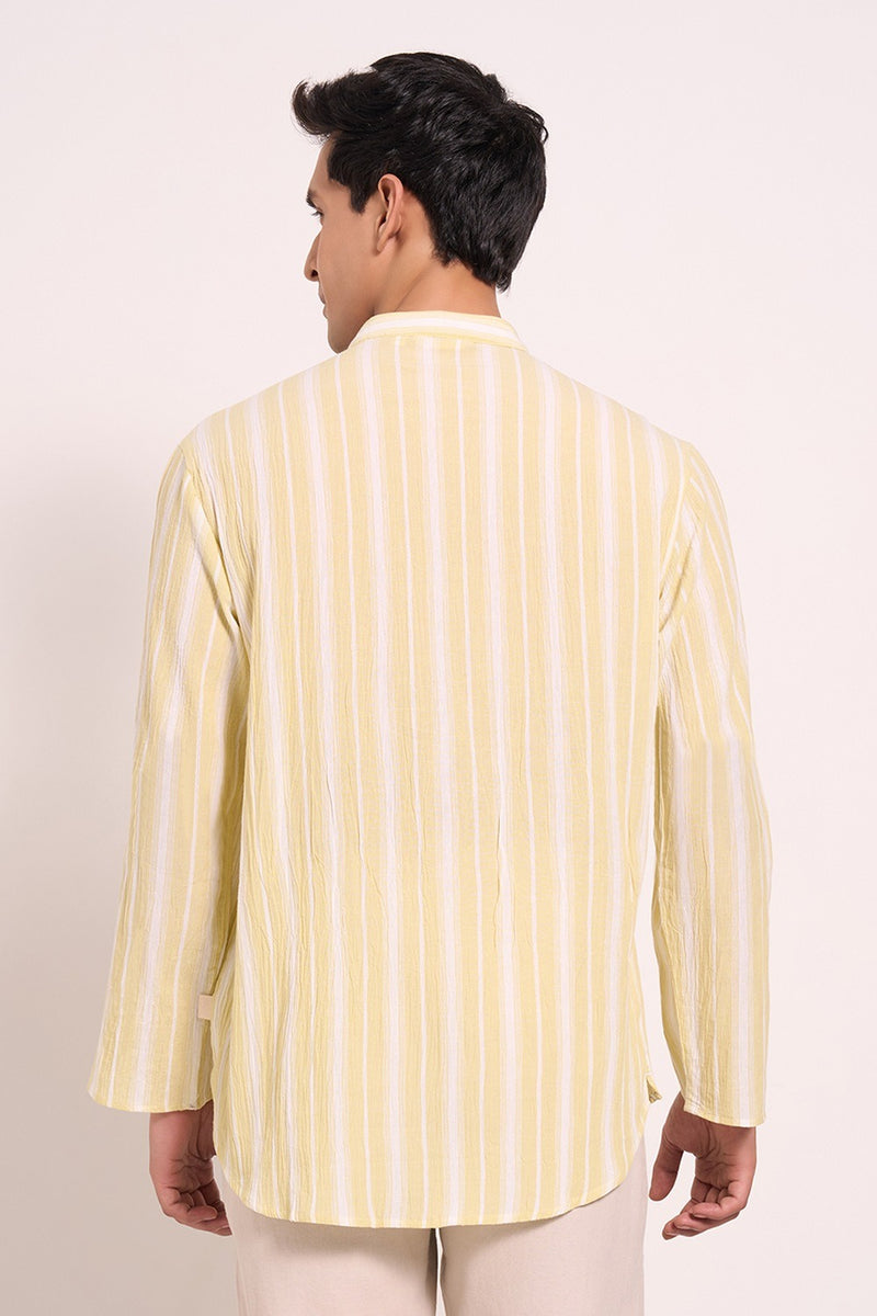 Mandarin collar kurta shirt