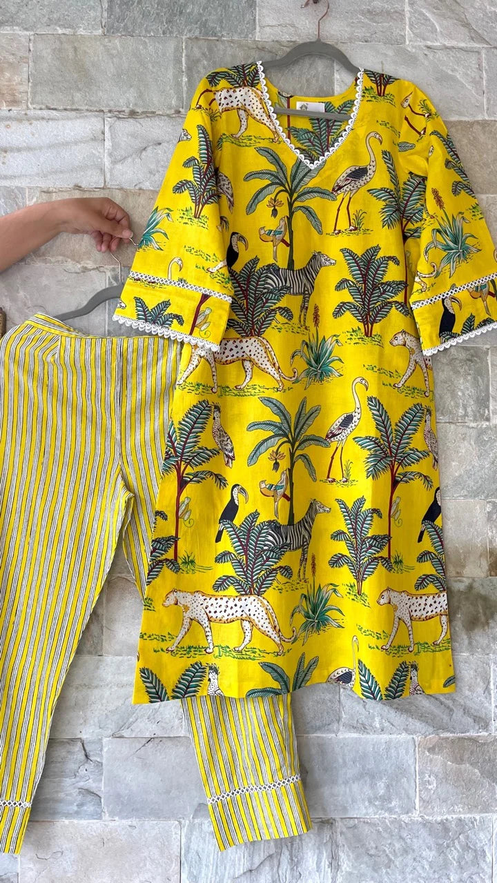 Zesty Yellow Safari Set – By Reet Lifestyle