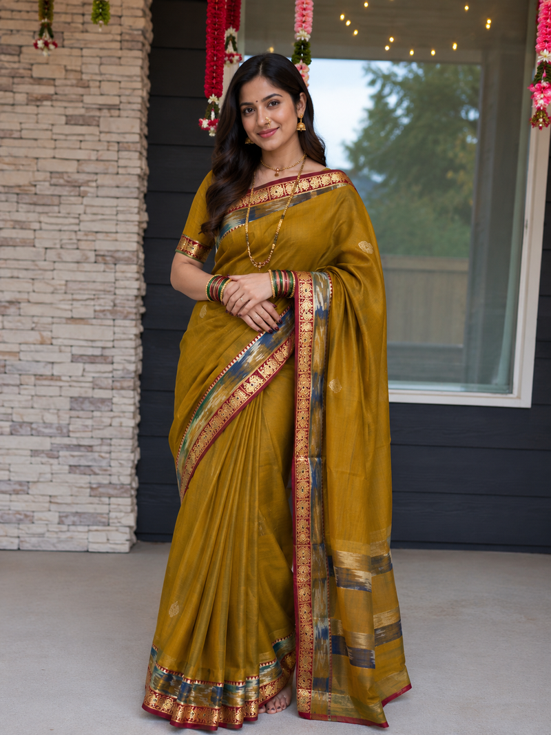 Rajsa Shahi Morpankh Cotton Saree