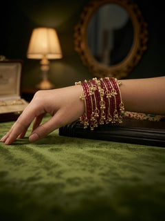 Rani Gulabo Ghungroo Bangle Set