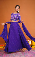 georgette lehenga