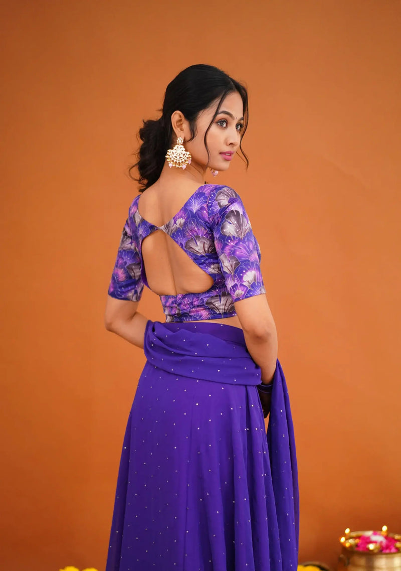 purple party wear