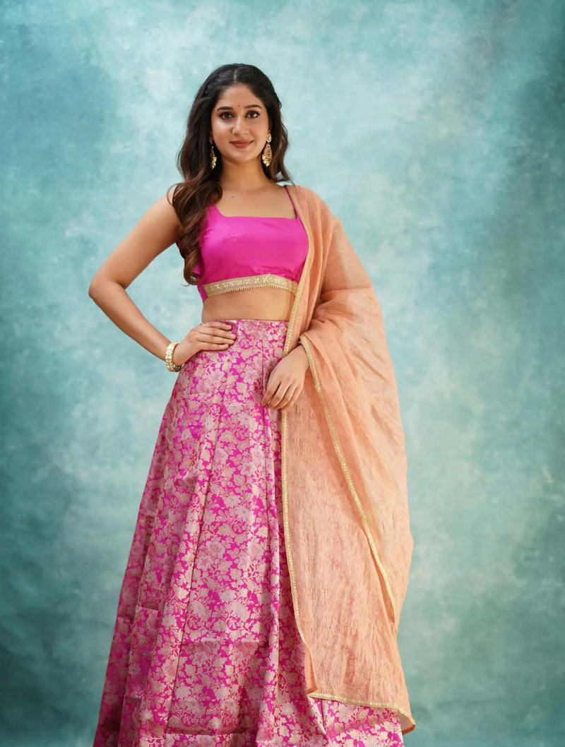silk lehenga set
