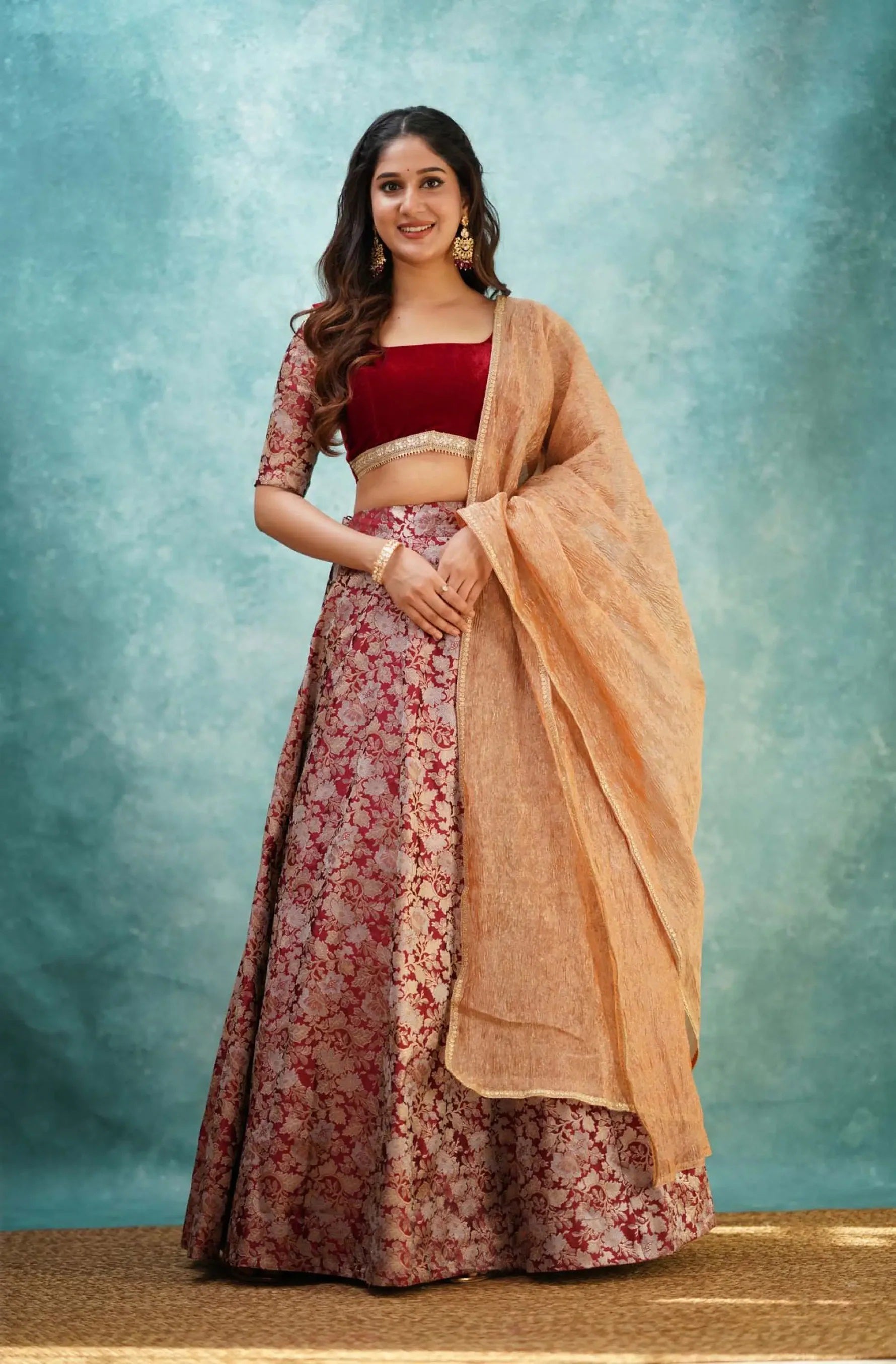 crop top and skirt set
