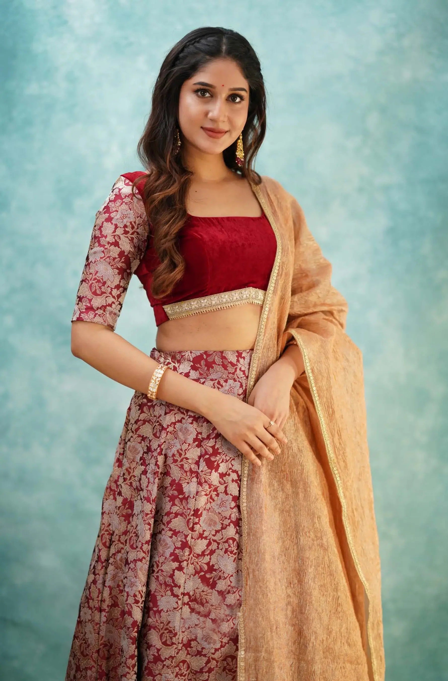 Banarasi silk lehenga